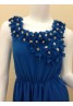 فستان بنات فلور جيرل ازرق داكن -قياس حر
